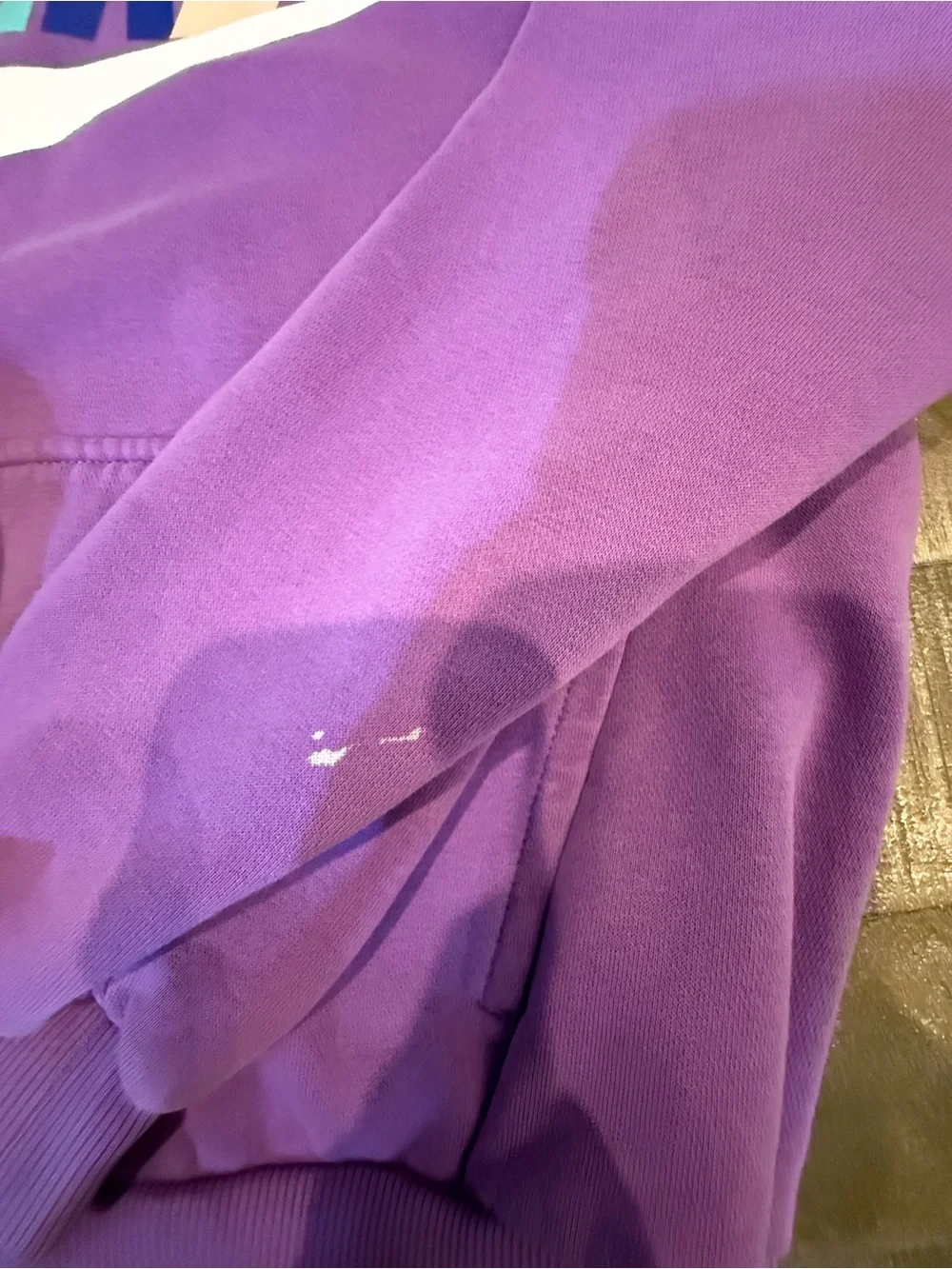 Nike Purple Pullover Hoodie with Multicolor Logo